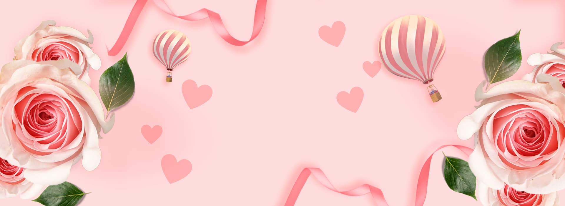 Pink Romantic Fresh Art Wedding Banner Background from pngtree.com